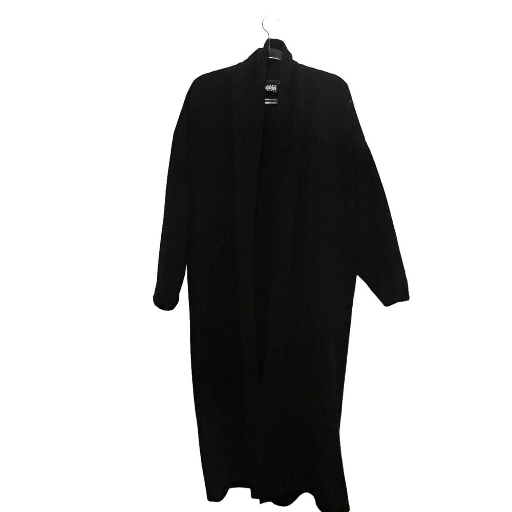 Eileen Fisher Wool Overcoat Duster Black Made in USA Size 1X (1) Women's Vintage